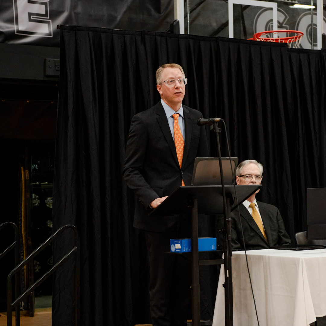 John Fikkert addresses the assemby